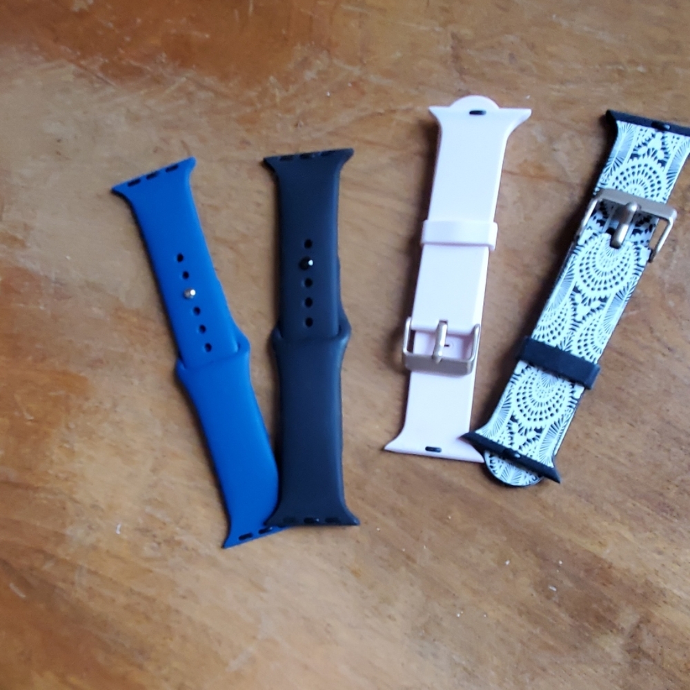 38mm silicone watch band bundle